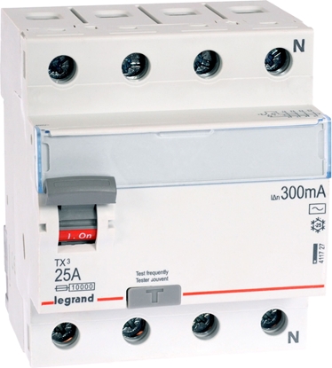 Attēls no Legrand Wycznik rónicowoprdowy 4P 25A 0,3A typ AC P304 - 411727