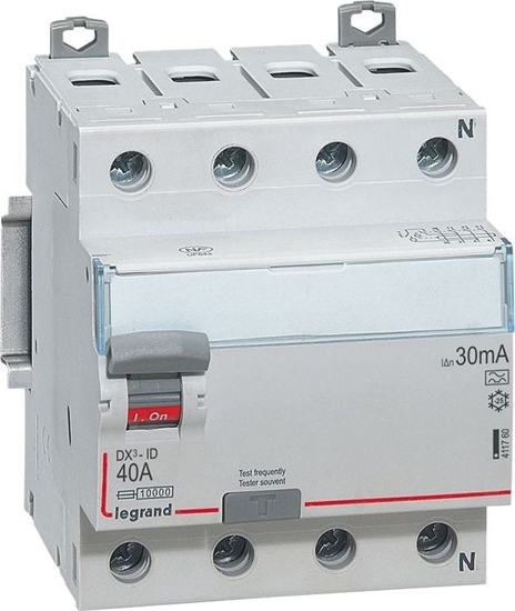 Picture of Legrand Wycznik rónicowoprdowy 4P 40A 0,03A typ A P304 DX3 411760