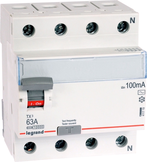Picture of Legrand Wycznik rónicowo-prdowy 4P 63A 0,1A typ AC P304 TX3 (411719)