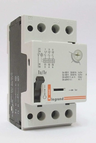 Picture of Legrand Wycznik silnikowy 3P 0,06kW 0,16-0,25A M250 1Z/1R 0,25 606821