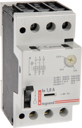 Picture of Legrand Wycznik silnikowy 3P 0,25kW 0,63-1A M 250 1 606804