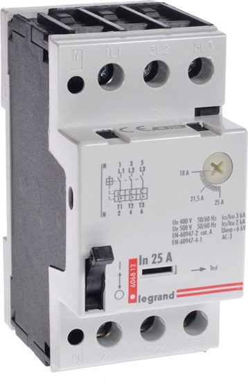 Picture of Legrand Wycznik silnikowy 3P 11kW 18-25A M 250 25 606812