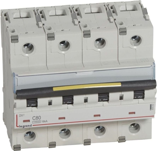 Picture of Legrand Wycznik nadprdowy 4P C 80A 10/16kA AC S314 DX3 (409362)