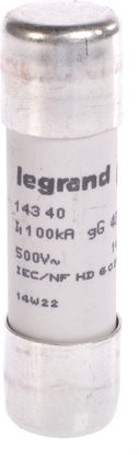 Attēls no Legrand Wkadka bezpiecznikowa cylindryczna 40A gL 500V HPC 14 x 51mm (014340)