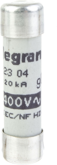 Picture of Legrand Wkadka bezpiecznikowa cylindryczna 8,5x31,5mm 4A gG 400V (012304)
