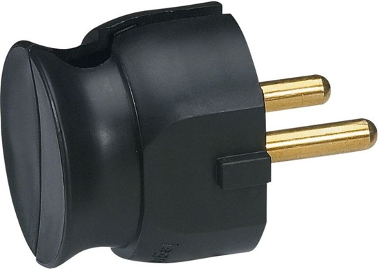Picture of Legrand Wtyczka przenona 2P 16A paska czarna - 50184
