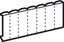 Picture of Legrand Zalepka biaa 18 moduów 001664