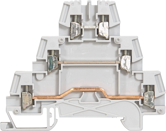 Picture of Legrand Zczka szynowa 3-pitrowa 2,5mm2 szara Viking (037151)