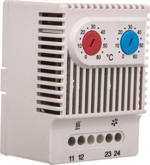 Изображение LEIPOLE Termostat dwufunkcyjny do sterowania prac grzaki / wentylatora NC/NO 230VAC zakres 0-60 stopni C 230VAC JWT6012 - JWT6012