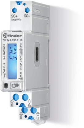 Picture of Licznik energii jednofazowy 40A MID LCD z portem komunikacyjnym IR 7M.24.8.230.0110