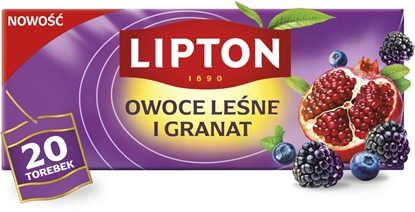Picture of Lipton Herbata owocowa Owoce lene i granat 20 torebek