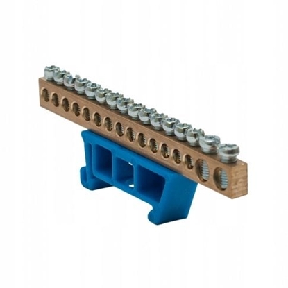 Attēls no Listwa zaciskowa 14x10mm2 + 2x25mm2 niebieska TH 35-16/25/N 48.565
