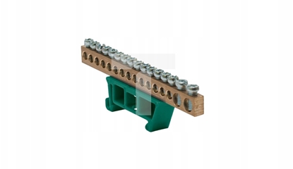 Attēls no Listwa zaciskowa 14x10mm2 + 2x25mm2 zielona TH 35-16/25/Z 48.567