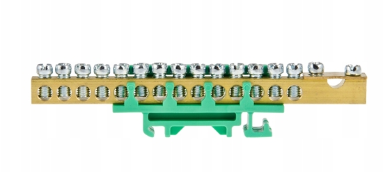Picture of Listwa Zaciskowa 14x16 mm2,1x35mm2 - Zielona ENE-00541