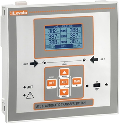 Attēls no Lovato Electric Automatyczny przecznik sieci zasilanie 100-240V AC obudowa 144x144mm (ATL600)