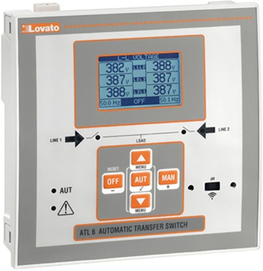 Picture of Lovato Electric Automatyczny przecznik sieci zasilanie 100-240V AC obudowa 144x144mm (ATL600)