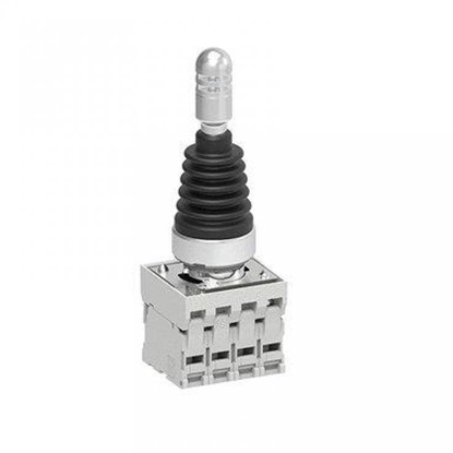 Attēls no Lovato Electric Joystick czterokierunkowy metalowy 22mm z samopowrotem, w komplecie adapter i 4 styki 1Z LPSJ400