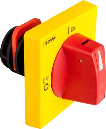 Attēls no Lovato Electric Napd drzwiowy czerwono-óty z blokad (GAX63)