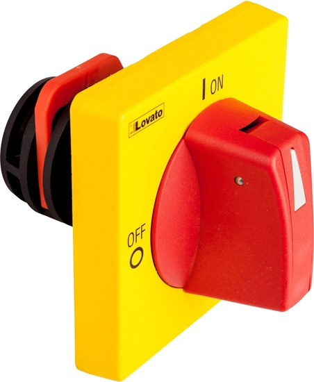 Picture of Lovato Electric Napd drzwiowy czerwono-óty z blokad (GAX63)