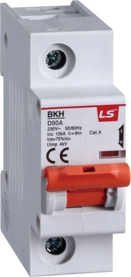 Изображение LSiS Wycznik nadprdowy 1,5 moduu 1P D 100A 10KA BKH 1P D100A 06110335R0
