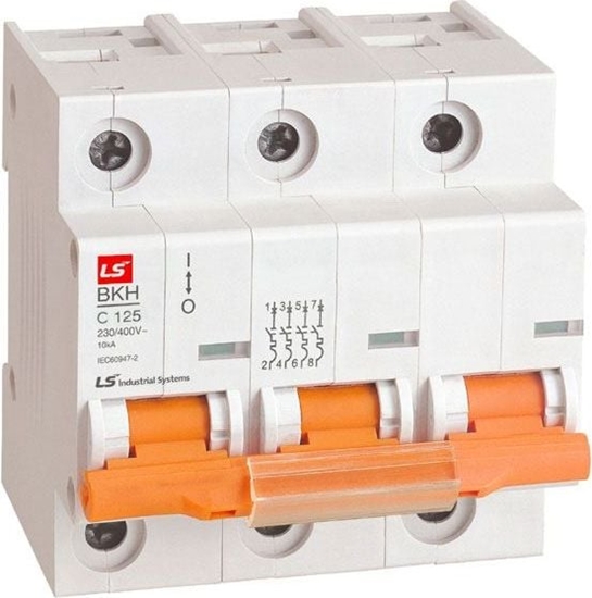 Изображение LSiS Wycznik nadprdowy 3P C 125A 10kA AC BKH-C-125-3 (06110348R0)