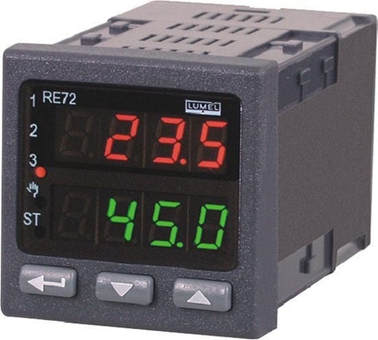 Picture of Lumel Programowalny regulator temperatury wyjcie 1 przekanikowe wyjcie 2 przekanikowe wyjcie 3 przekanikowe zasilanie 85-253V AC (RE72 111100P0)