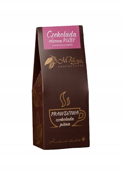 Picture of M.Pelczar Chocolatier Prawdziwa czekolada pitna - Róowa - RUBY 200g