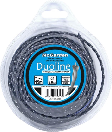 Picture of McGarden YKA DO WYKASZARKI SKRCANA WZMACNIANA DUOLINE 2.0MM*15 [jm.SZT] - MG-200-0520