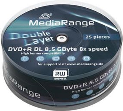 Изображение Mediarange DVD+R 8.5GB  25pcs Spindel Double Layer