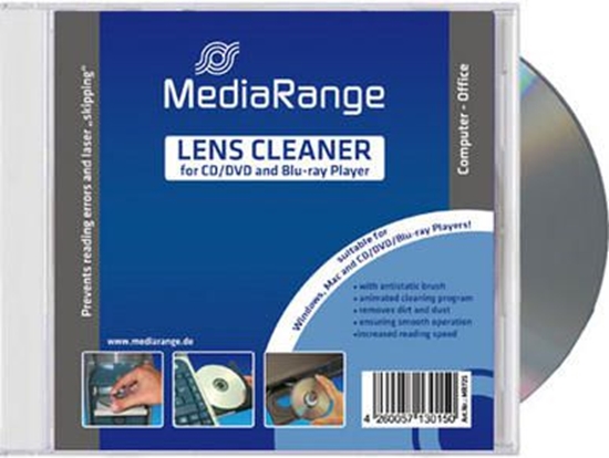 Изображение Mediarange Laser Reinigungs-CD m. Bürsten für CD/DVD Player