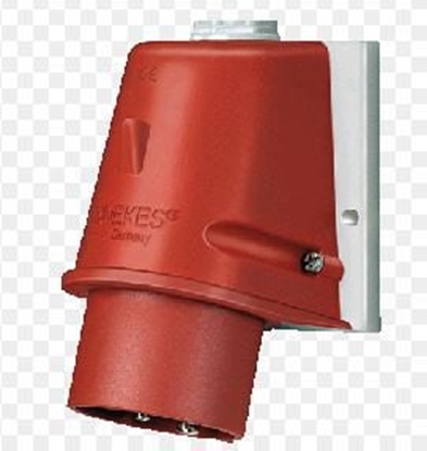 Изображение Mennekes Wtyczka odbiornikowa nacienna zaciski rubowe 32A 400V IP44 (MEN804)