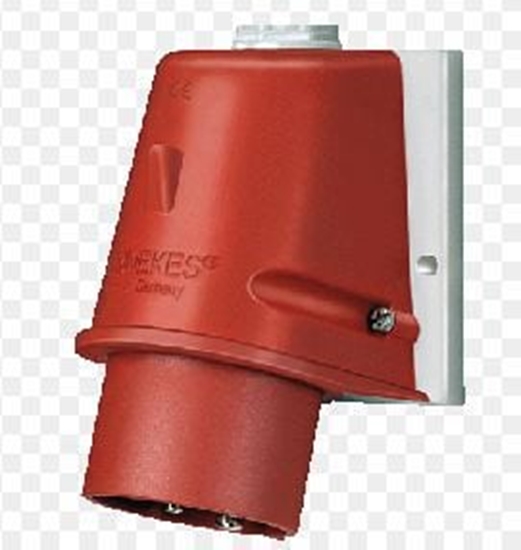 Изображение Mennekes Wtyczka odbiornikowa nacienna zaciski rubowe 32A 400V IP44 (MEN804)