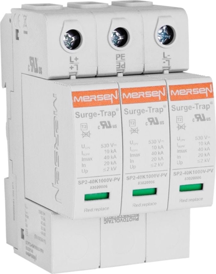 Picture of MERSEN Ogranicznik przepi PV C typ 2 3P 10kA 1,06kV DC STPT2-40K1000V-YPV 83020140