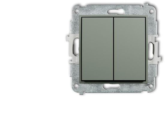 Picture of Karlik MINI Mechanizm cznika aluzjowego z podtrzymaniem (dwa klawisze bez piktogramów) szawiowy 61MWP-88.1