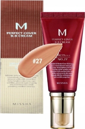 Изображение Missha MISSHA_M Perfect Cover BB Cream SPF42/PA+++ wielofunkcyjny krem BB 27 Honey Beige 50ml
