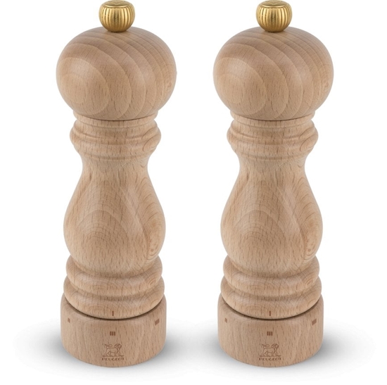 Изображение Mynek do przypraw Peugeot Zestaw mynków do soli i pieprzu naturalny, 18 cm