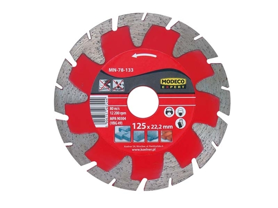 Picture of Modeco ciernica diamentowa segmentowa 125mm - MN-78-133