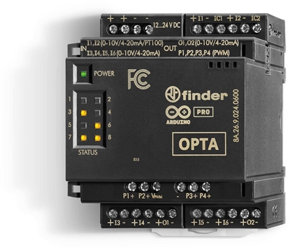 Picture of Modu rozszerze OPTA - 6 wej. analogowych 010 V,420 mA,PT100 (2-3-przewodowy), 2 wyj. analogowe 010 V,420mA. 4PWM