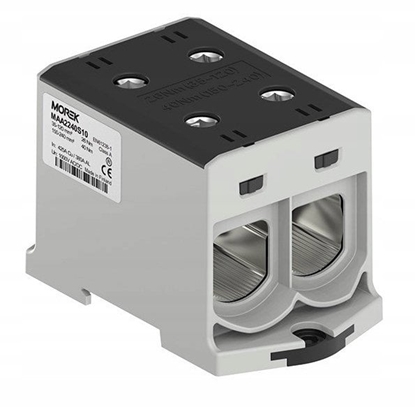 Picture of MOREK Zczka OTL240-2 czarny 2xAl/Cu 35-240mm2 1000V AC / 1500V DC Zacisk uniwersalny MAA2240S10