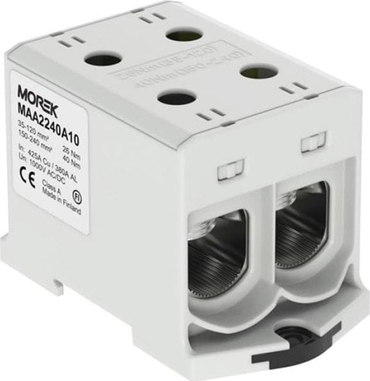 Picture of MOREK Zczka OTL240-2 kolor szary 2xAl/Cu 35-240mm2 1000V Zacisk uniwersalny MAA2240A10