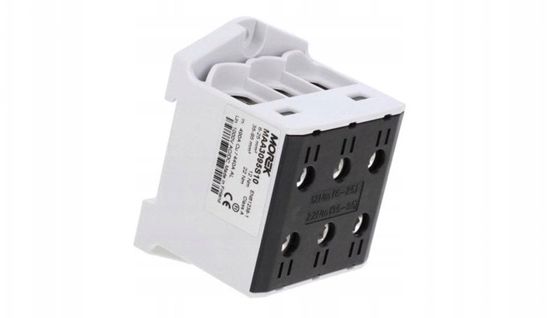 Picture of MOREK Zczka OTL95-3 czarny kolor 3xAl/Cu 6-95mm2 1000V AC / 1500V DC Zacisk uniwersalny MAA3095S10