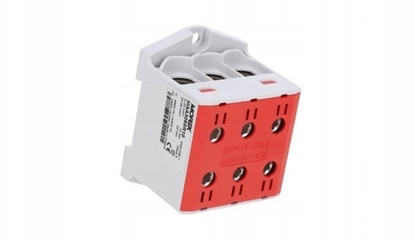 Picture of MOREK Zczka OTL95-3 czerwony kolor 3xAl/Cu 6-95mm2 1000V AC / 1500V DC uniwersalny zacisk MAA3095R10