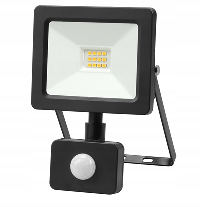 Attēls no Nawietlacz Brennenstuhl Projektor LED 10W 1000lm 4000K Premium z czujnikiem czarnym IP44 GW-0009