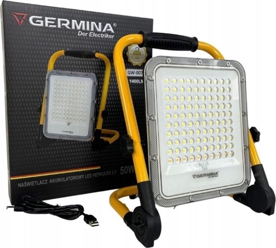 Picture of Nawietlacz Germina Nawietlacz LED adowalny, 50 W, 1400 lm, 6500 K, IP65, Herkules