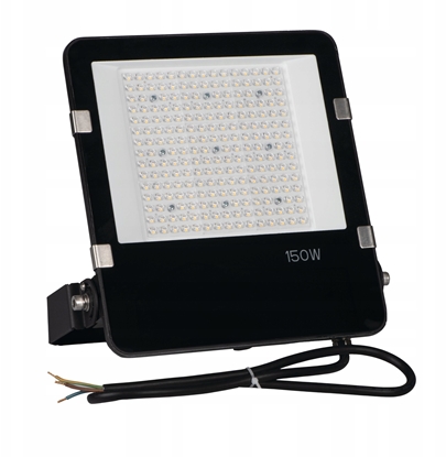 Изображение Nawietlacz Kanlux Projektor FL AGOR/A PRO 150W 24450lm 4000K barwa neutralna IK08 IP65 5 lat Gwarancji asymetryczny kt X125/Y65 czarny 38424