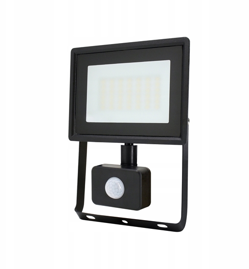 Picture of Nawietlacz LED SMD KASTEL2 30W 4000K 2520lm IP65 czarny z czujnikiem ruchu C64-S-LFK2-030BL-4K