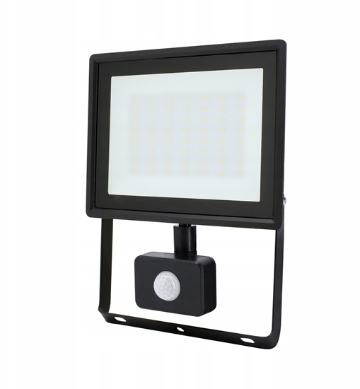 Изображение Nawietlacz Bemko Nawietlacz LED SMD KASTEL2 50W 4000K 4280lm IP65 czarny z czujnikiem ruchu C64-S-LFK2-050BL-4K