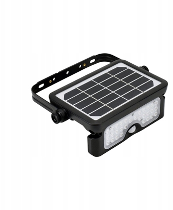 Изображение NAWIETLACZ SOLARNY LED SOLEN 5W 500LM 4000K IP65 CZARNY CZ. PIR C83-SON-005BL-4K-PIR