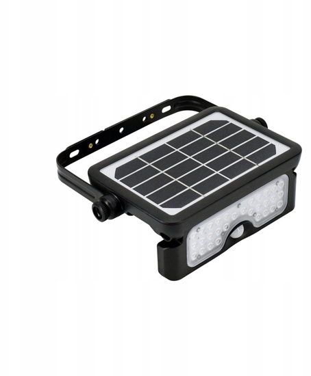 Изображение NAWIETLACZ SOLARNY LED SOLEN 5W 500LM 4000K IP65 CZARNY CZ. PIR C83-SON-005BL-4K-PIR