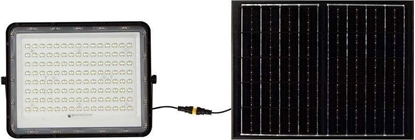 Изображение Nawietlacz V-TAC Projektor LED Solarny V-TAC 20W Pilot, AUTO, Timer, IP65 Czarny VT-180W 4000K 1800lm